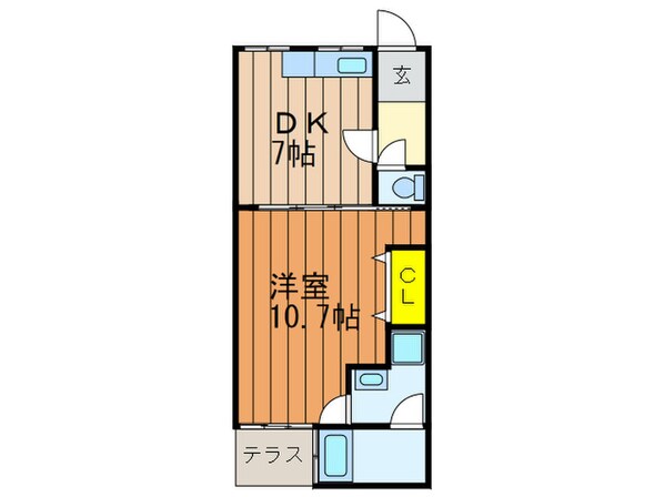 ＭＡＹＵＭＩﾊｳｽ150号館牧野下島の物件間取画像